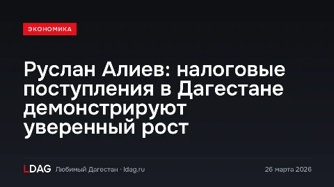 Руслан Алиев: налоговые поступления в Дагестане демонстрируют уверенный рост