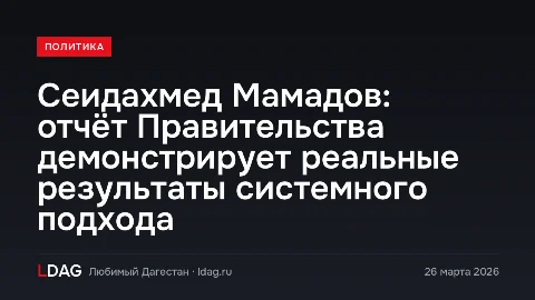 Сеидахмед Мамадов: отчёт Правительства демонстрирует реальные результаты системного подхода