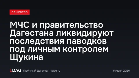 МЧС и правительство Дагестана ликвидируют последствия паводков под личным контролем Щукина
