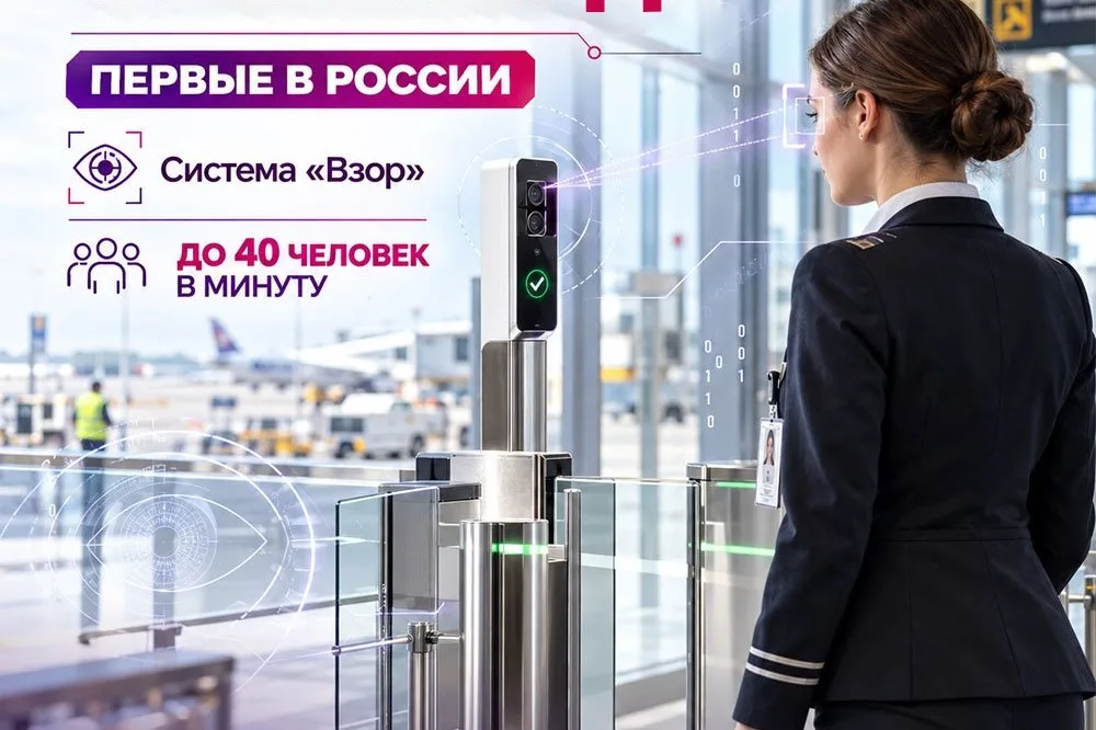Махачкалинский аэропорт первым в РФ открывает двери по взгляду с помощью системы «Взор»
