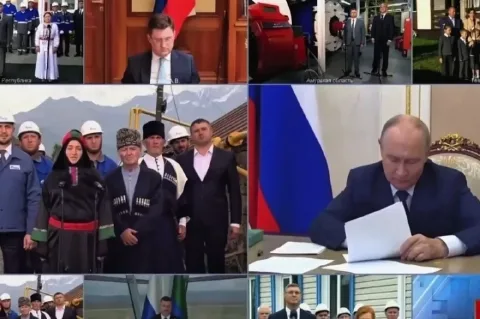Владимир Путин запустил газоснабжение в трех горных селах Дагестана