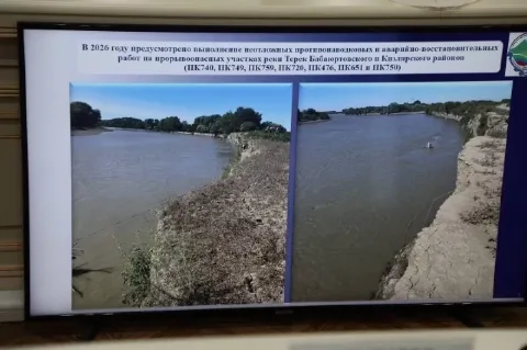 В Дагестане отремонтировали четыре прорывоопасных участка валов реки Терек