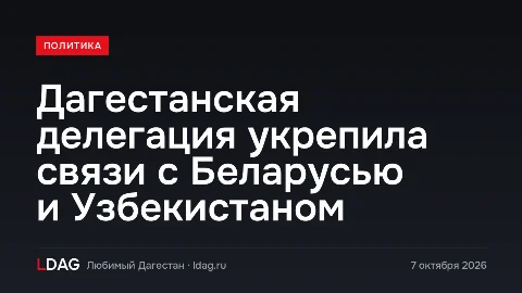 Дагестанская делегация укрепила связи с Беларусью и Узбекистаном
