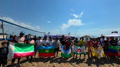 Махачкала: на пляже состоялся открытый чемпионат по кроссфитболу