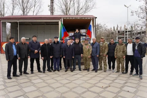 Бабаюртовский район отправил гуманитарный груз бойцам на передовую